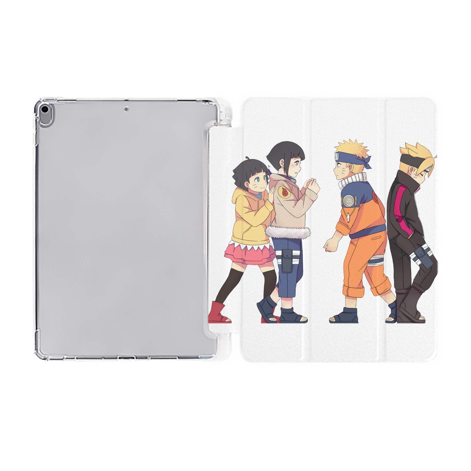 （画像用） NARUTO -ナルト- うずまき ナルト Uzumaki Naruto IPad ケース ペン収納付き 三つ折りスタンド PUレザー×シリコン 対応機種9.5/10.5/10.9インチ